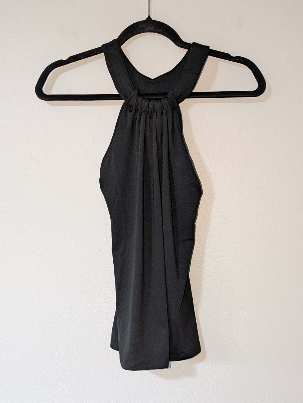 S Cache Black Halter Neck Y2K Top